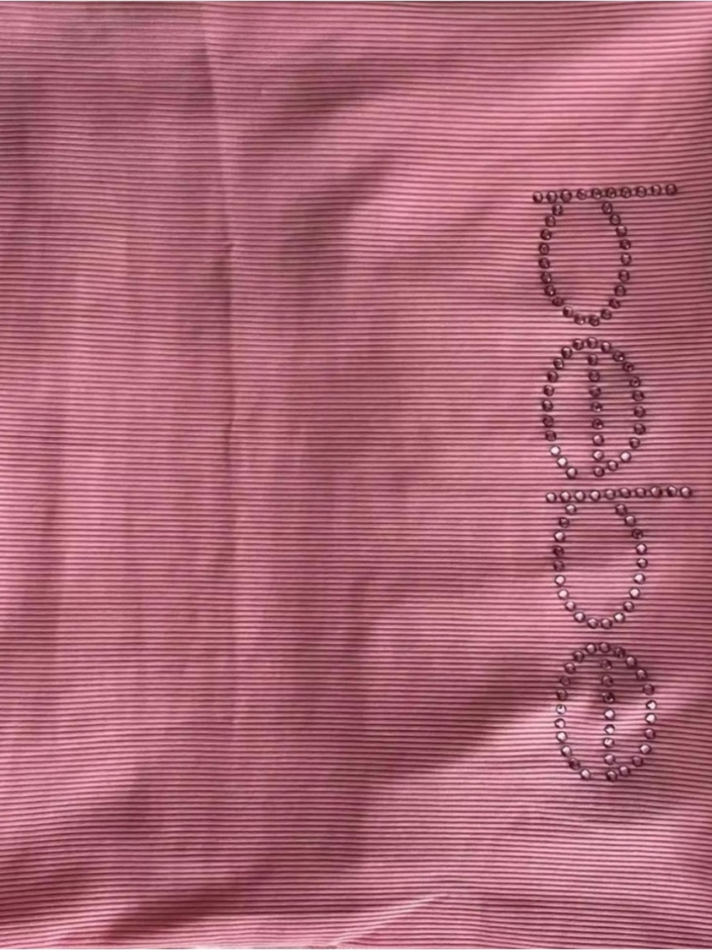 Pink BUNDLE Ribbed Strapless Rhinestone Tube Dress - Picture 4 of 4